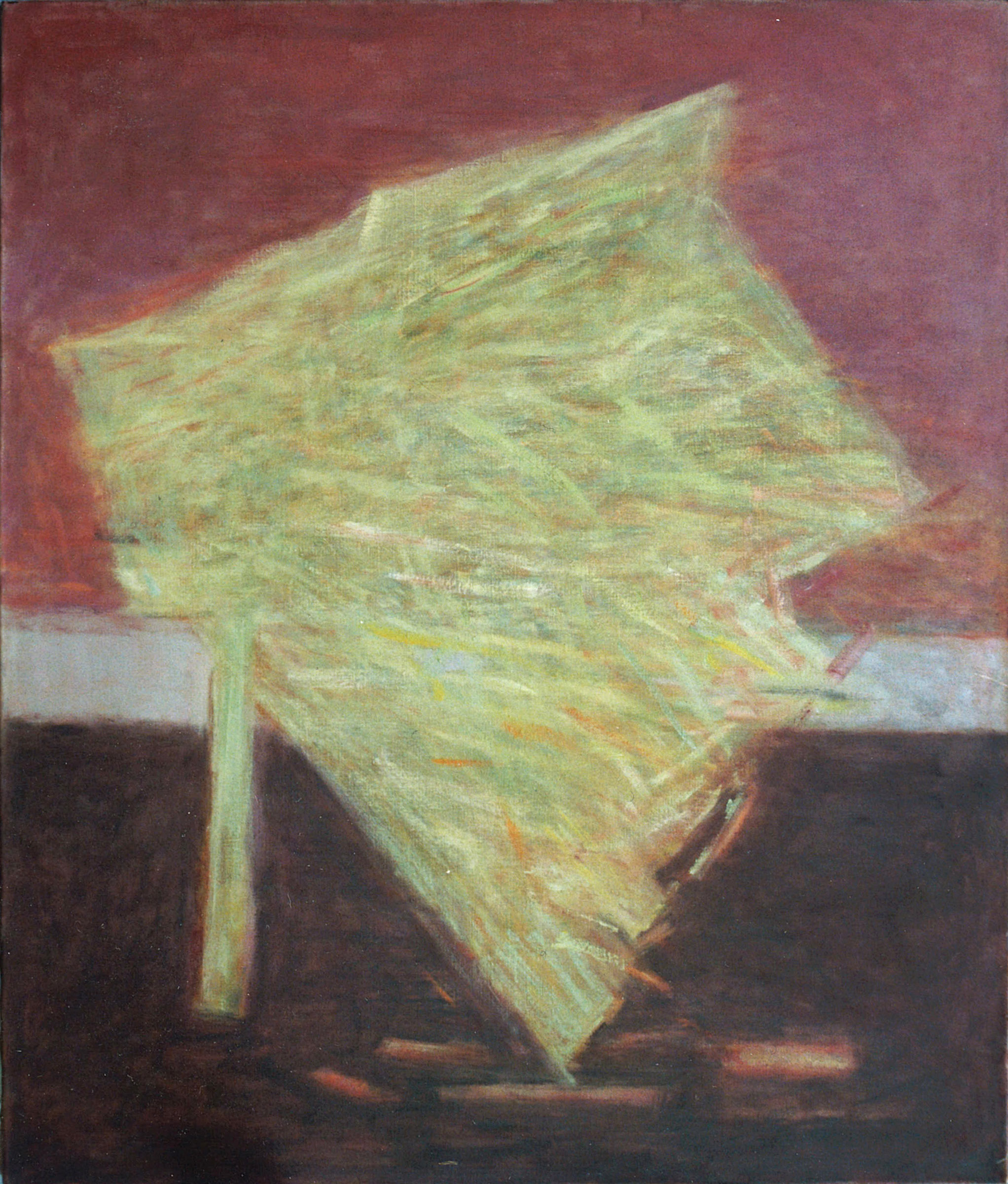 schilderij van boom in de storm - Cornelia Vrolijk
