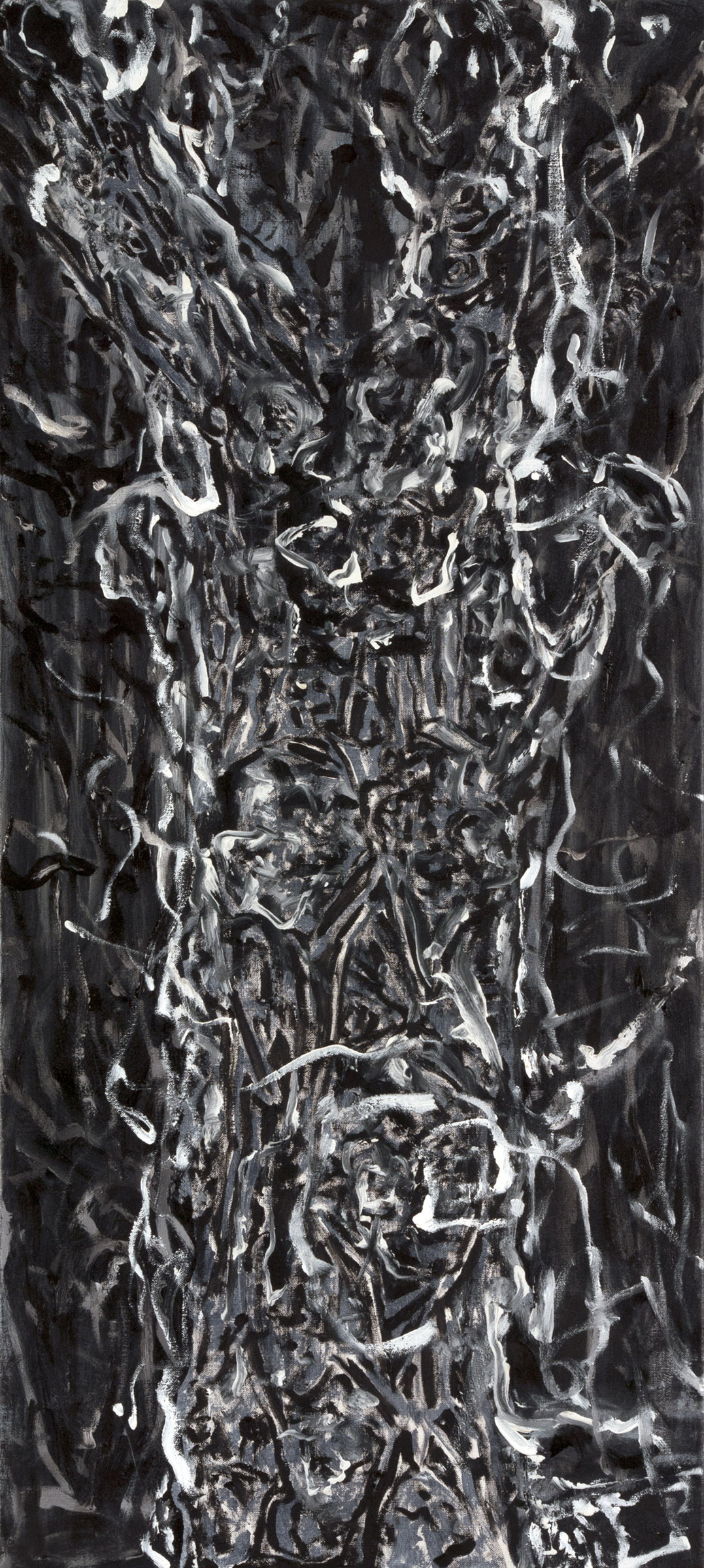 abstract zwart-wit schilderij - Cornelia Vrolijk