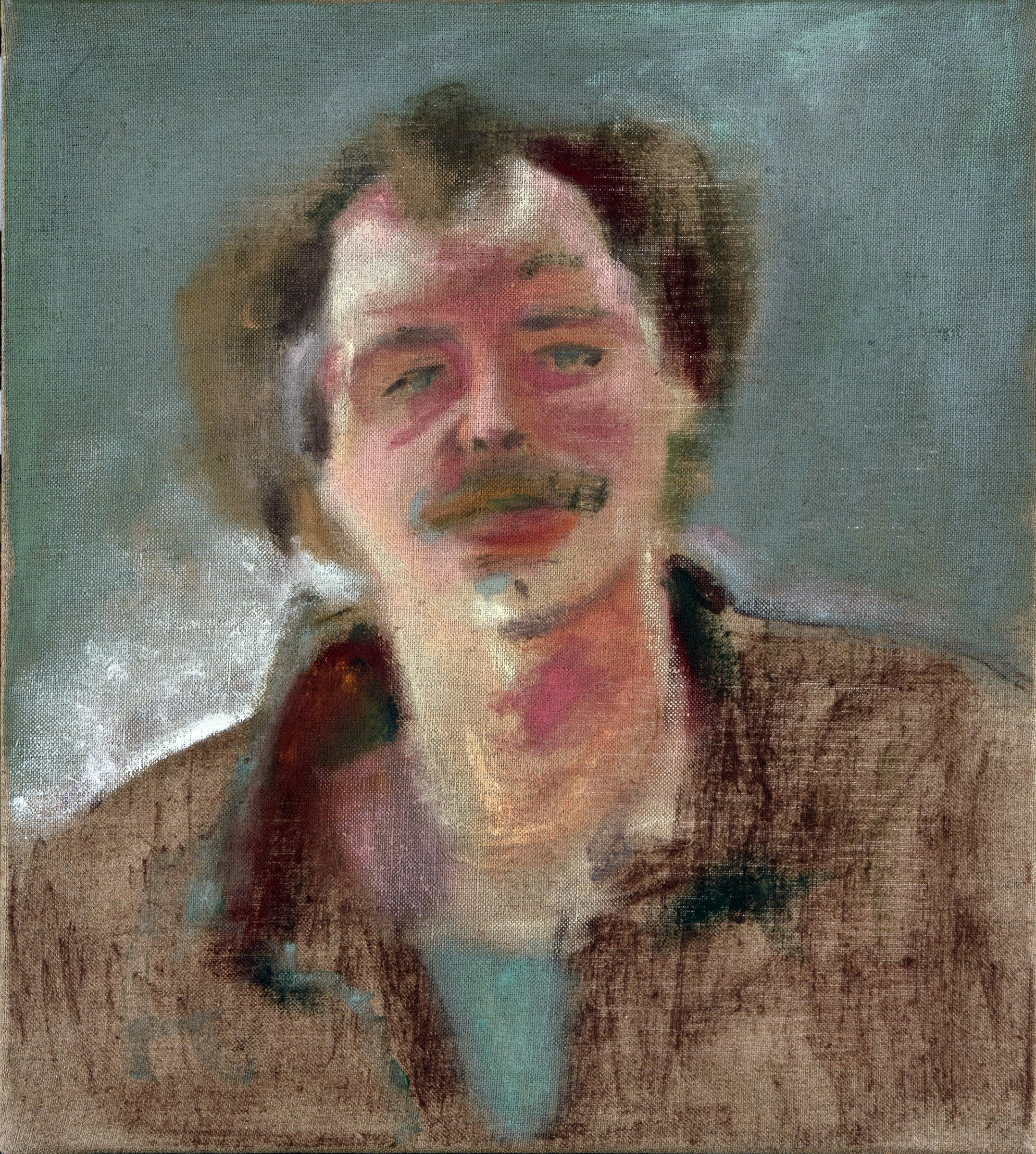 Schilderij met portret van een man - Cornelia Vrolijk